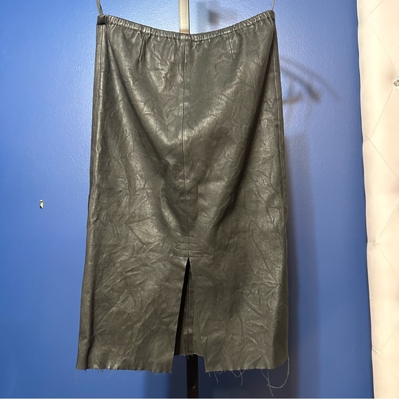 Zadig & Voltaire Jaden Crinkled leather Skirt - Picture 8 of 11